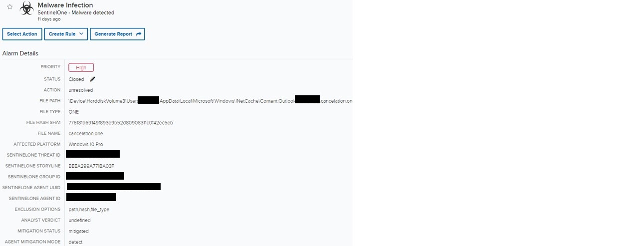 Deep Visibility Sentinel One redacted