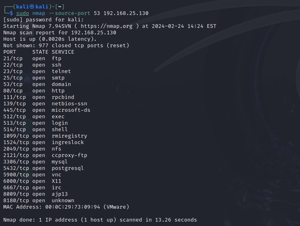 nmap firewall testing