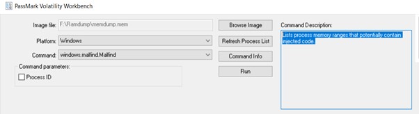 Passmark popup in Volatility Workbench
