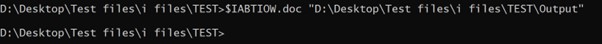 test files