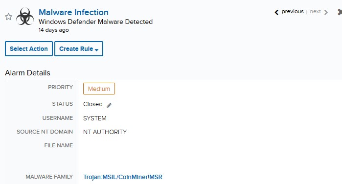 Trojan malware infection