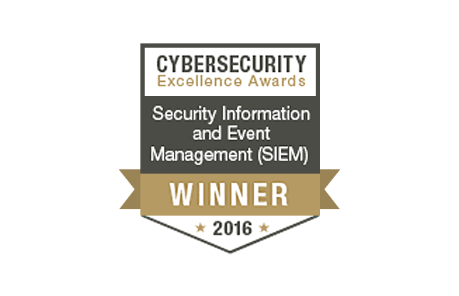 Cybersecurity Excellence Awards 2016 Winner SIEM