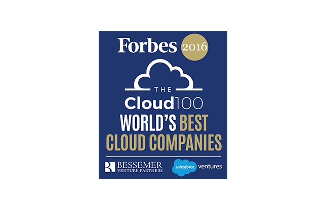 Forbes List of the World’s 100 Best Cloud Companies 2016