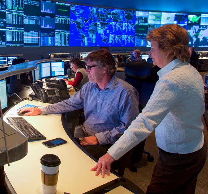 24x7 monitoring by AT&T Security Network Operations Center